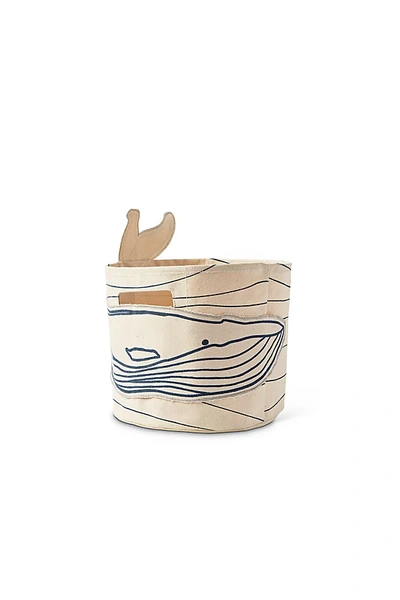 Pehr Pint-size Canvas Basket In Multi