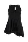 Jw Anderson J.w. Anderson Black Satin Top In Black