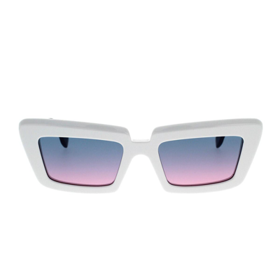 Retrosuperfuture Coccodrillo Acetate Sunglasses In White