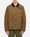 Barbour International Utility Jacket With Long Sleeves And Pockets In Beige