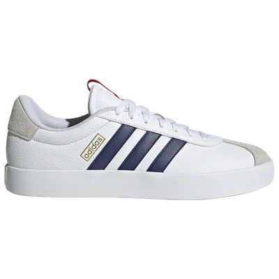 Adidas Originals Mens Adidas Vl Court 3.0 In White/dark Blue/better Scarlet