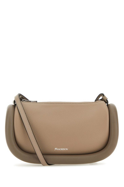 Jw Anderson Bumper-12 - Leather Crossbody Bag In Grey