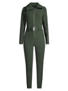 Cordova Women's  Belted Stripe Stretch Ski Suit In Lichen