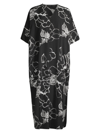 NATORI WOMEN'S JULIETTE FLORAL MAXI CAFTAN