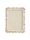 Jay Strongwater Leslie Bejeweled 5'' X 7'' Frame In Opal