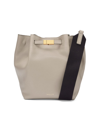 Demellier Women's New York Leather Bucket Bag In Taupe Grain