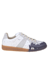 MAISON MARGIELA LEATHER trainers WITH PAINT DETAIL