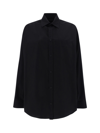 Balenciaga Suspended Shirt Dress In Black