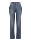 Alaïa High Waisted Jean In Bleu Vintage