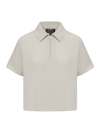 Apc Roxy Short-sleeved Blouse In Lab Light Grey