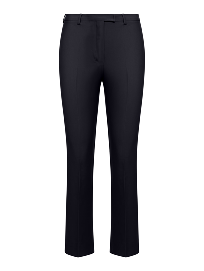 S Max Mara Mid-rise Cropped Trousers In Black