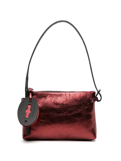 Zanellato Tuka Cortina Leather Mini Bag In Red