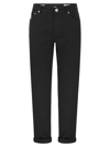Brunello Cucinelli Men Five-pocket Traditional Fit Trousers In Light Comfort-dyed Denim In Black