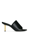 Givenchy G Cube Leather Mules In Black