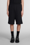 44 LABEL GROUP SHORTS IN BLACK COTTON