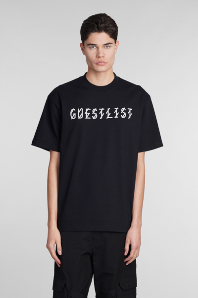44 LABEL GROUP T-SHIRT IN BLACK COTTON