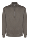 Zanone Wool Pullover In Green