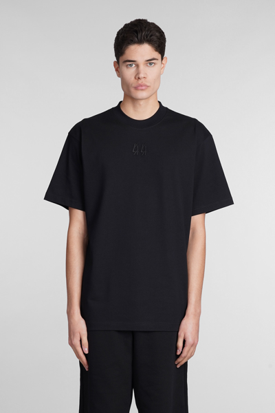 44 LABEL GROUP T-SHIRT IN BLACK COTTON