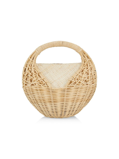 Ulla Johnson Women's Wicker Seashell Bag In Natural