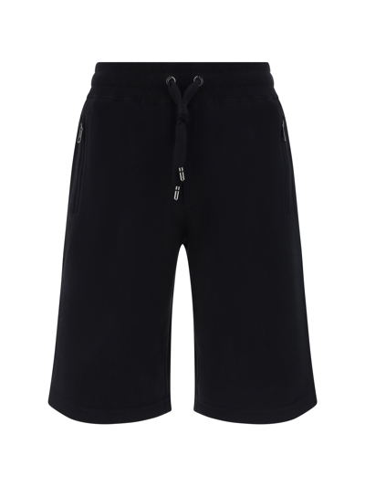 Dolce & Gabbana Cotton Shorts In Nero