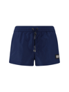 Dolce & Gabbana Men's Navy Brand-plaque Regular-fit Swim Shorts In Blu Scuro