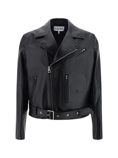 Loewe Biker Jacket In Black