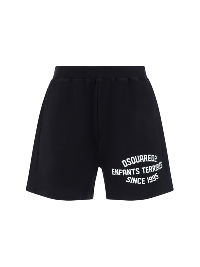 Dsquared2 Long Arnold Cotton Shorts In 900