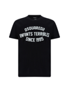 Dsquared2 Cool Fit Enfant Terribles Black T-shirt In 900