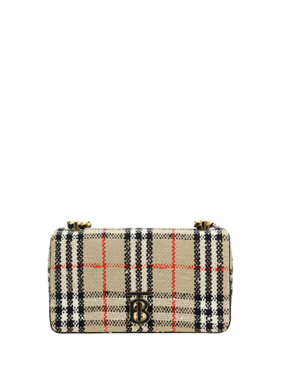 Burberry Lola Mini Shoulder Bag In Beige