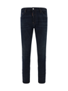 Dsquared2 Mid-rise Straight Fit Denim Trousers In 470