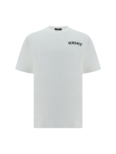 Versace T-shirt With Logo In White