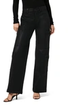 Hudson High-rise Welt Pocket Wide Leg Cargo In Coated Black Beauty
