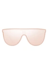 Kurt Geiger 99mm Oversize Flat Top Sunglasses In Light Pink/ Rose Flash