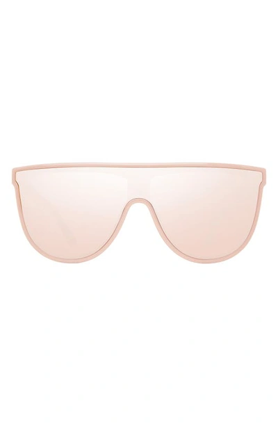 Kurt Geiger 99mm Oversize Flat Top Sunglasses In Light Pink/ Rose Flash