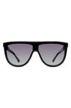 Kurt Geiger 99mm Oversize Flat Top Sunglasses In Black/purple Gradient