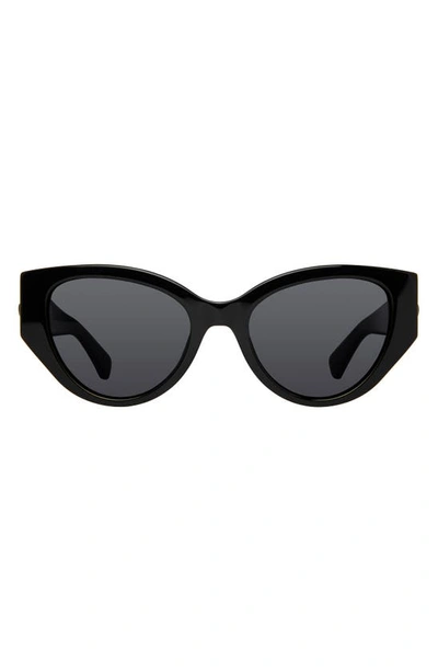 Kurt Geiger 53mm Gradient Round Sunglasses In Black/ Gray