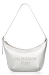 Balenciaga Mini Mary-kate Smooth Leather Sling Bag In Metallic