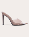 Black Suede Studio Women's Bella Mule In Truffle Patent Leather / Matching Pvc