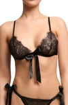 VON FOLLIES BY DITA VON TEESE VON FOLLIES BY DITA VON TEESE FANTACIST UNLINED TIE FRONT BRALETTE