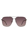 KURT GEIGER 61MM GRADIENT NAVIGATOR SUNGLASSES