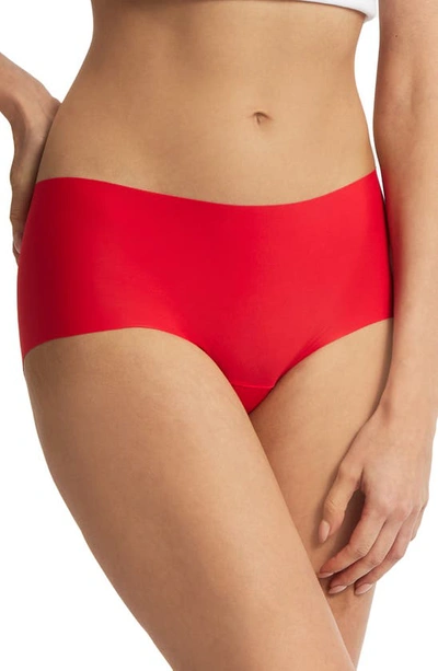 Hanky Panky Women's Breathe High-rise Thong Underwear 6j1921b In Sleigh Queen Red