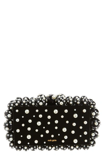 Cult Gaia Eos Clutch In Black Pearl