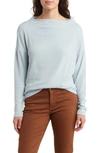 RENEE C BRUSHED KNIT BOAT NECK TOP