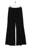 Renee C Jersey Wide Leg Pants In Black