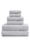 ELLA JAYNE HOME SOLID 100% TURKISH COTTON 6-PIECE TOWEL SET