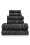 Ella Jayne Home Ella Jayne Face-hand-body 6-piece Towel Set In Charcoal