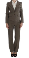 BENCIVENGA BENCIVENGA BEIGE WOOL-COTTON SUIT SET CHIC WOMEN'S ELEGANCE