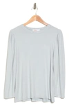 RENEE C RENEE C LONG SLEEVE PUFF SHOULDER TOP