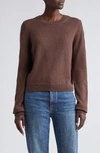 Khaite Diletta Cashmere Crewneck Sweater In Umber