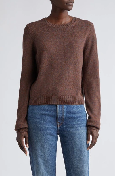 Khaite Diletta Cashmere Crewneck Sweater In Umber